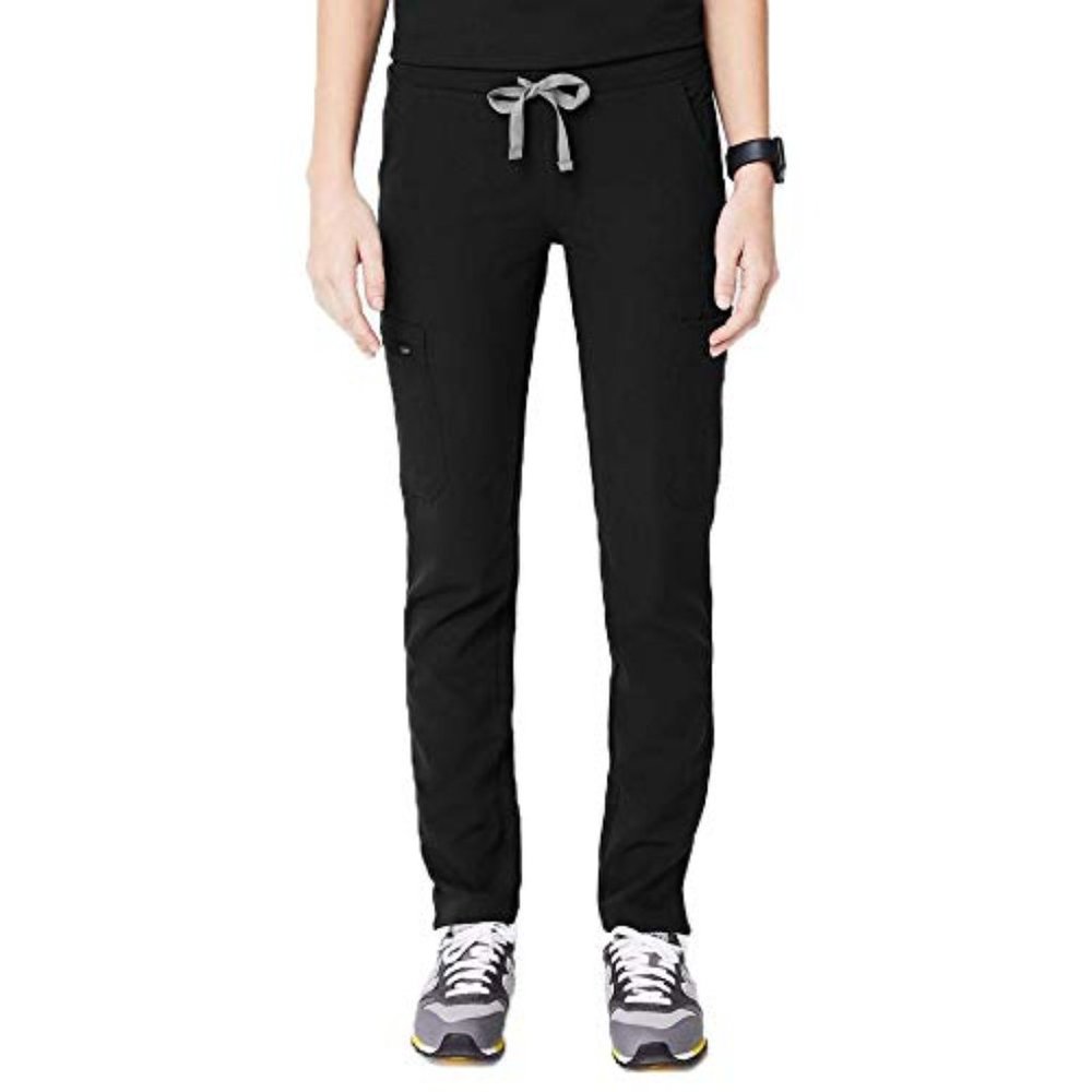 Figs Yola Skinny Scrub Pants in Black